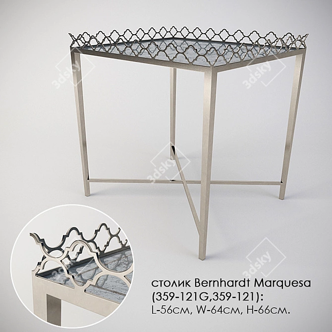 Elegant Bernhardt Marquesa Table 3D model image 1