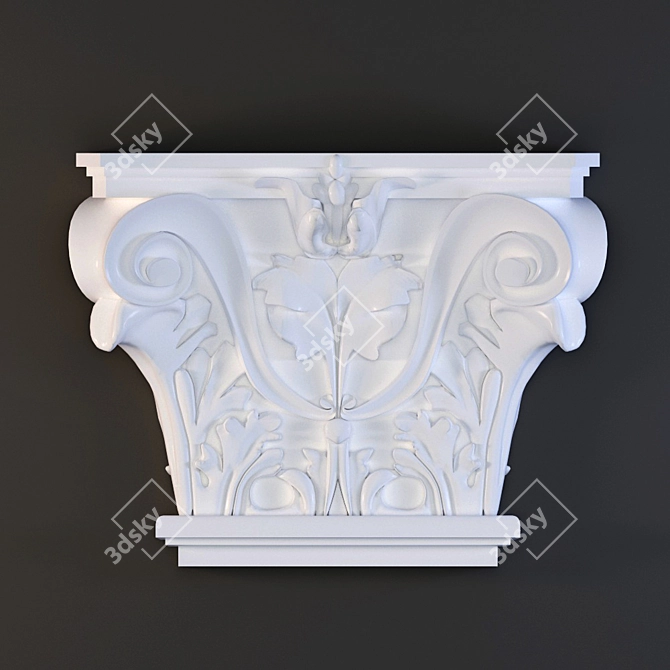 Orac Decor K201 Pilaster: Elegant Architectural Detail 3D model image 1