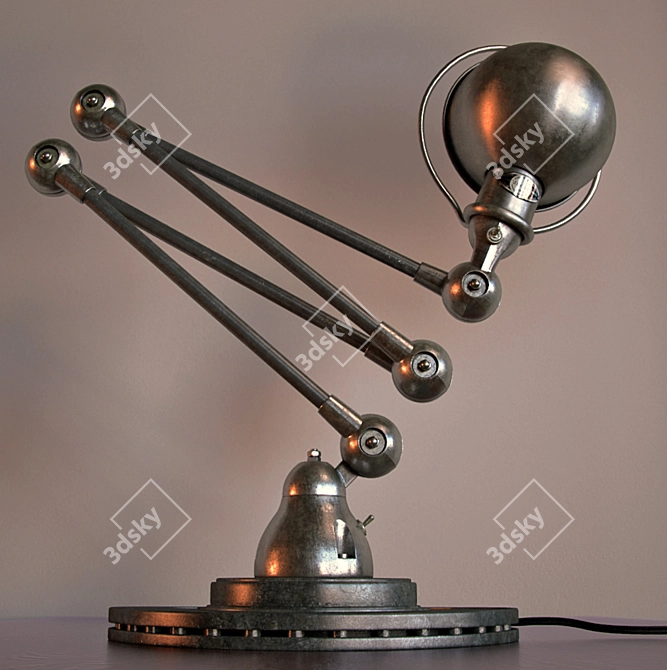 Versatile Jielde Lamp: Adjustable Attitude 3D model image 2