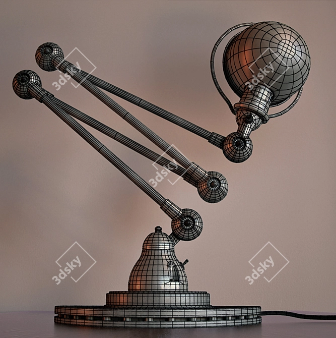 Versatile Jielde Lamp: Adjustable Attitude 3D model image 3