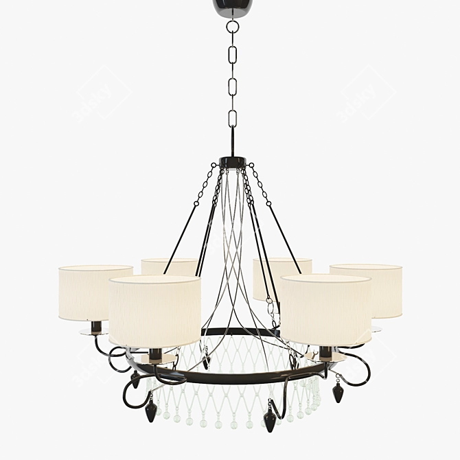 Modern Baga Progress Chandelier 3D model image 1