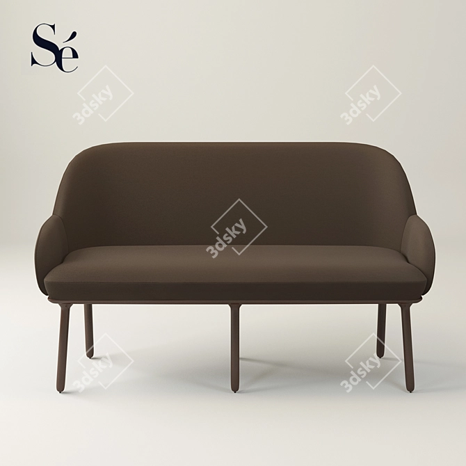 Beetley Bench: Elegant and Stylish Seating 3D model image 1