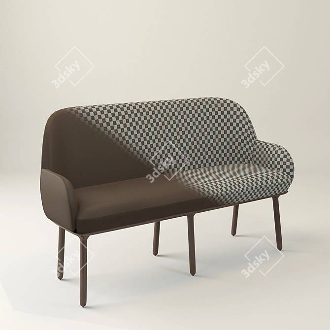 Beetley Bench: Elegant and Stylish Seating 3D model image 2