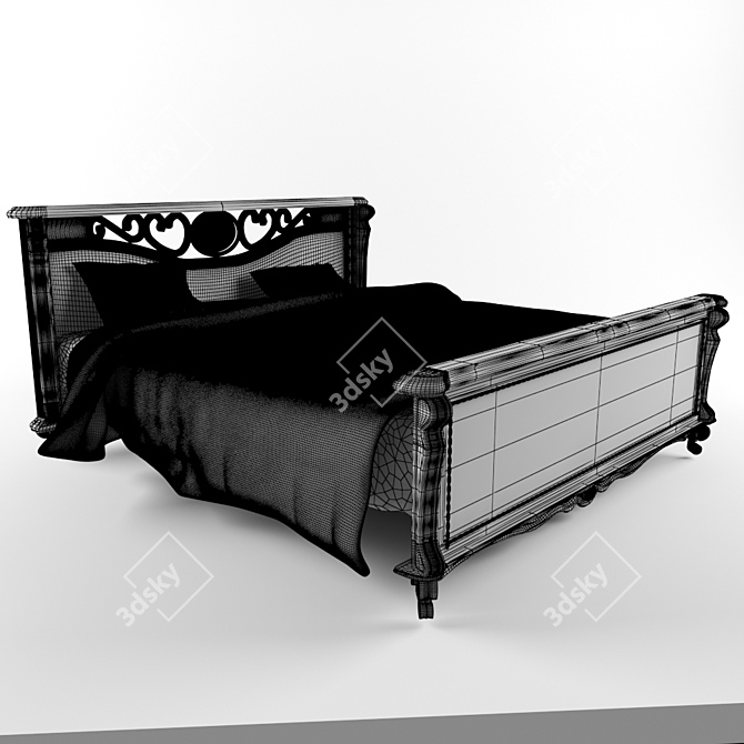 Victoria Bed - Made in Belarus 3D model image 3