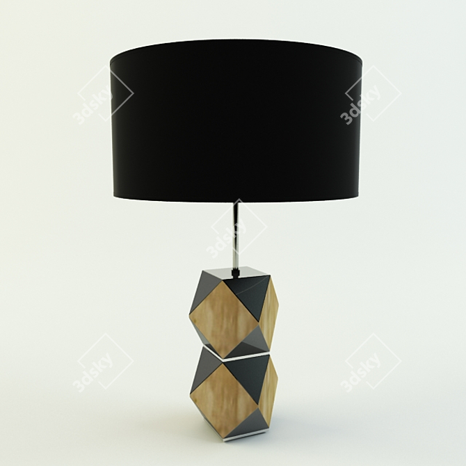 Elegant Arcahorn Table Lamp 3D model image 1