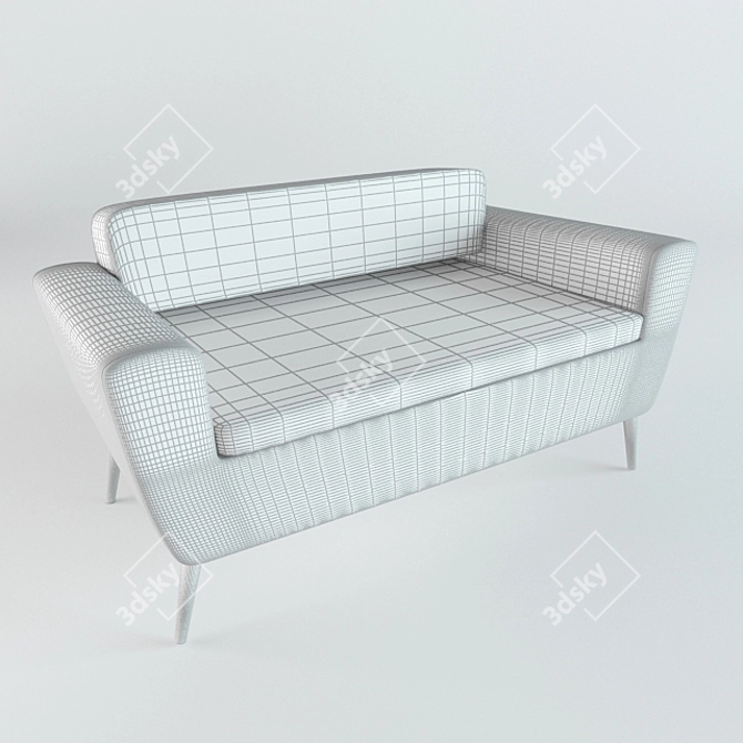 Italian Design Sofa Serie 50 W 3D model image 2