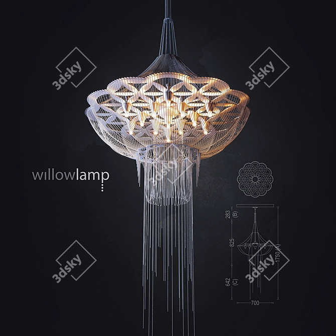 Sacred Geometry Table Lamp 3D model image 1