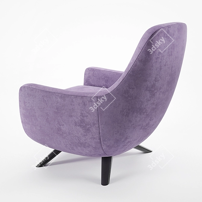 Lazar Baci Accent Chair - Elegant and Comfortable 3D model image 2