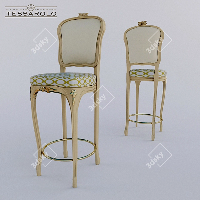 Modern Minimalist Tessarolo Chair 3D model image 1