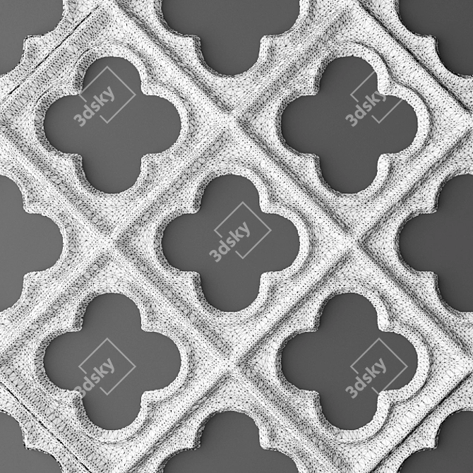 Tiling Panel and Grille 3D model image 3