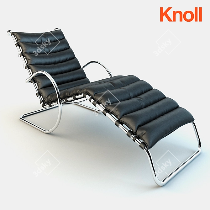 Modern Adjustable Chaise Lounge 3D model image 1