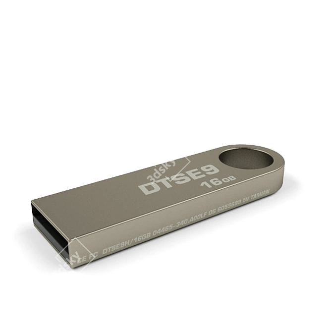 Kingston DTSE9 16GB USB Flash 3D model image 2