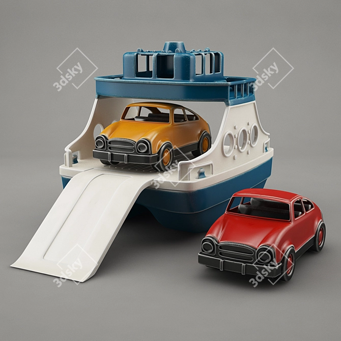 Sea Adventure Ferry Toy 3D model image 1