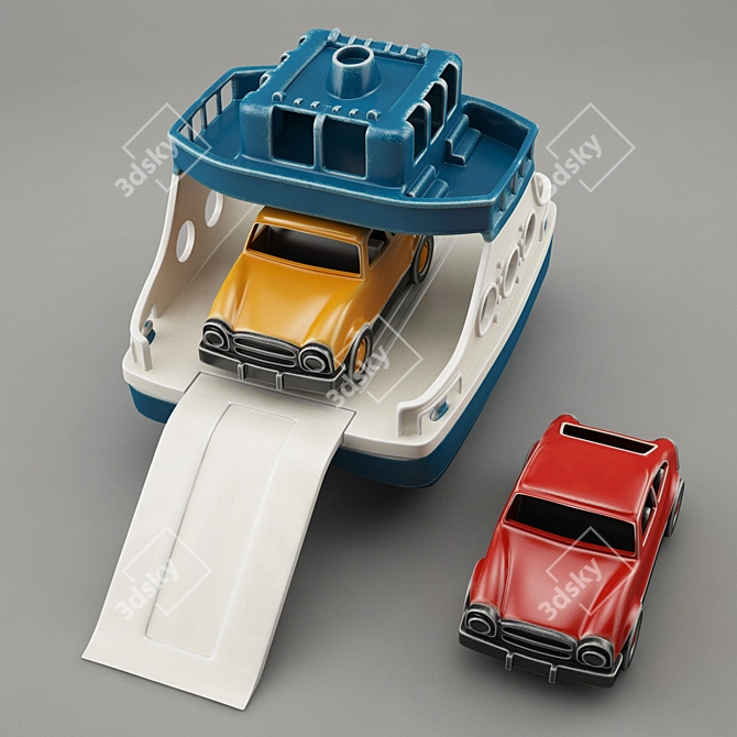 Sea Adventure Ferry Toy 3D model image 3