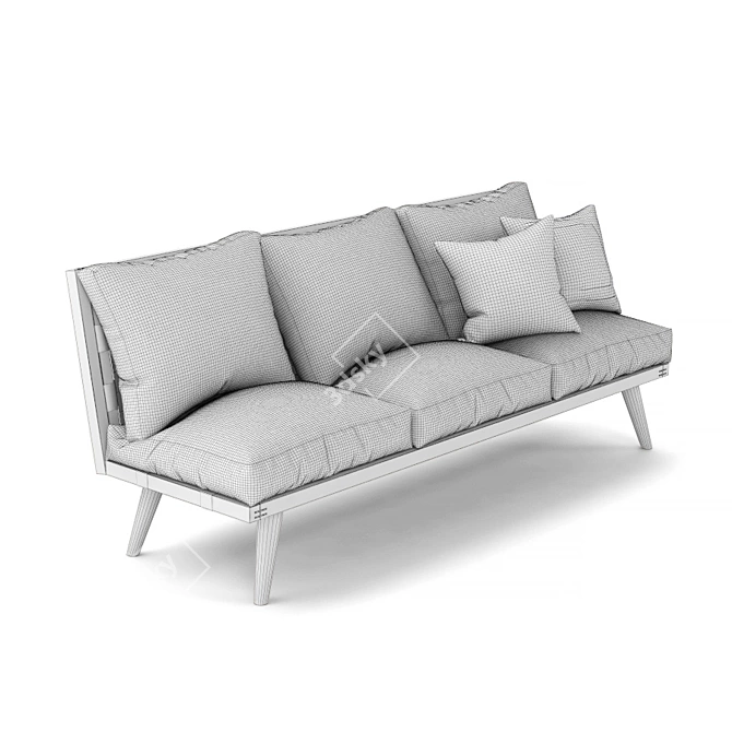 Modern Comfort: Jason Pickens' Sofa 3D model image 3