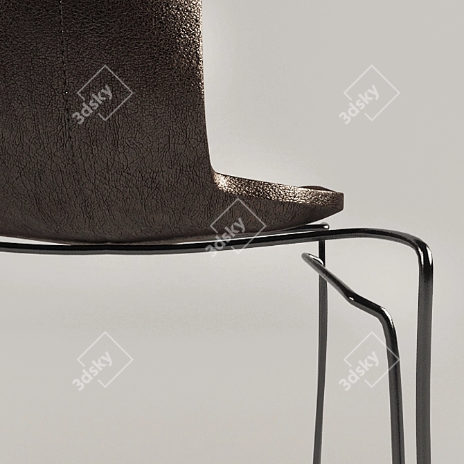 Elegant Anziano Chair: True Comfort 3D model image 2