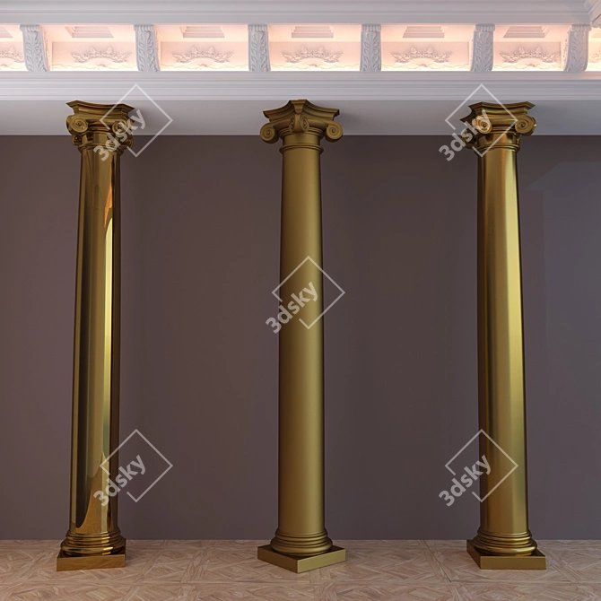 Composite Column - 18k Polygons 3D model image 1