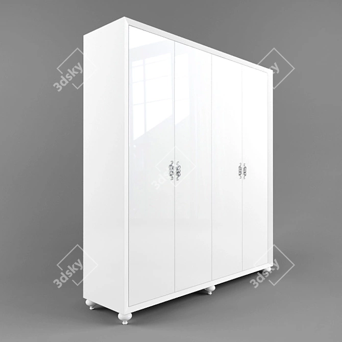 Modular Wardrobe Closet 3D model image 2