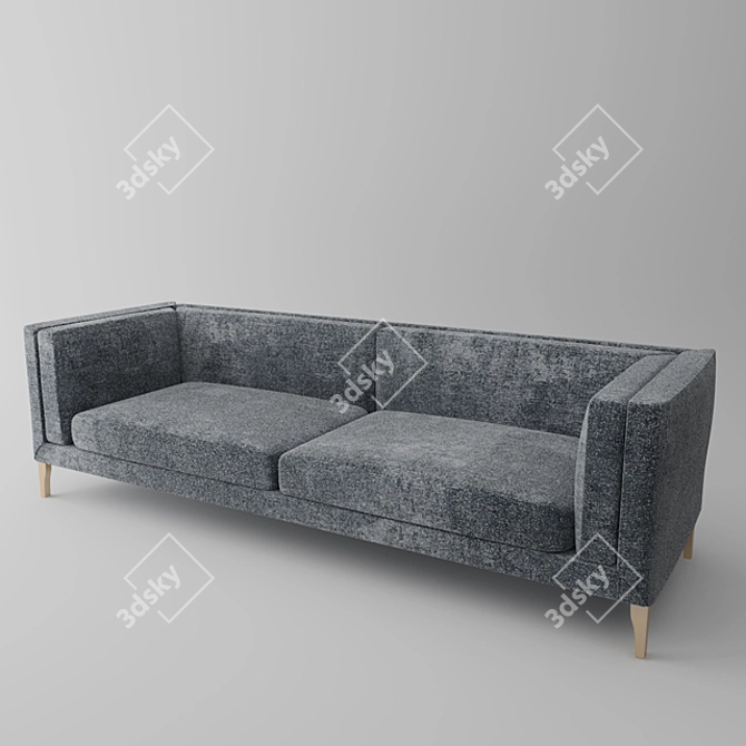 Modern Elegance: Stylish 3-Seater Sofa 3D model image 2