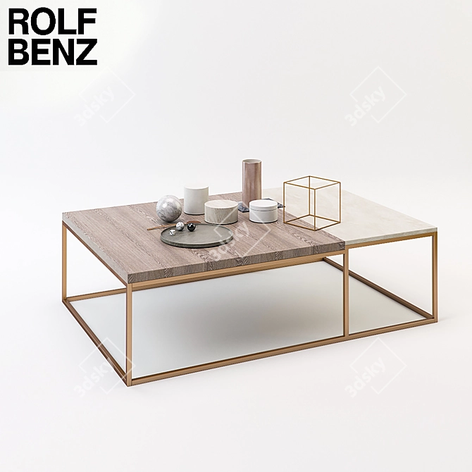 Title: ROLF BENZ 985 Coffee Table 3D model image 1