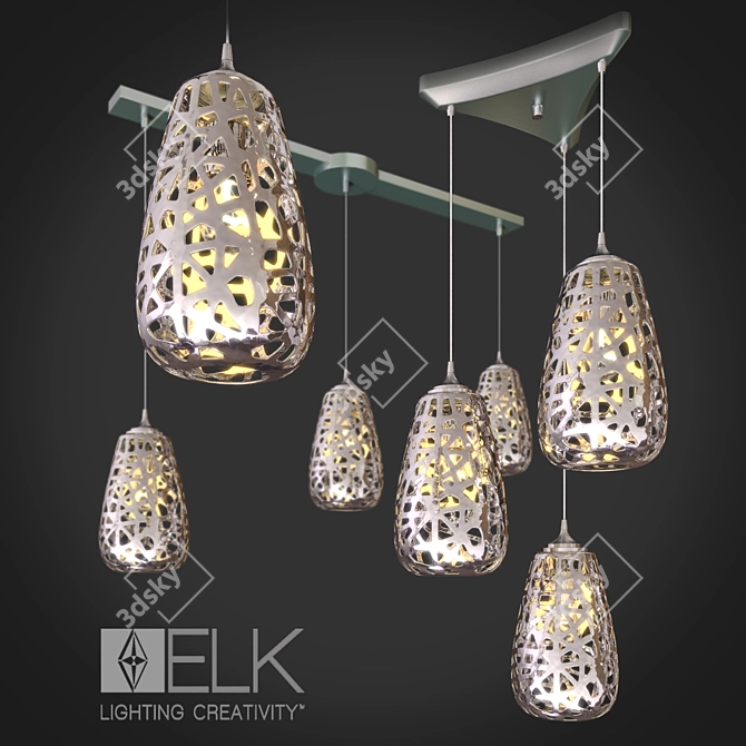 Title: Nestor Light Pendant: Modern Elegance 3D model image 1