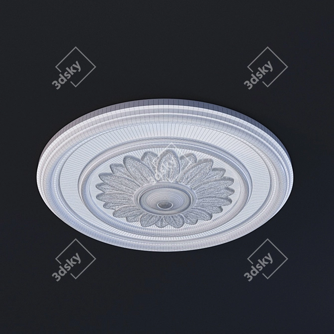 Elegant Ceiling Rosette | Orac Decor 3D model image 2