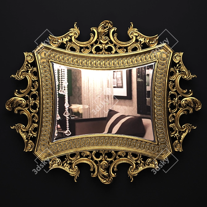 Elegant Kervansaray Classic Mirror 3D model image 1