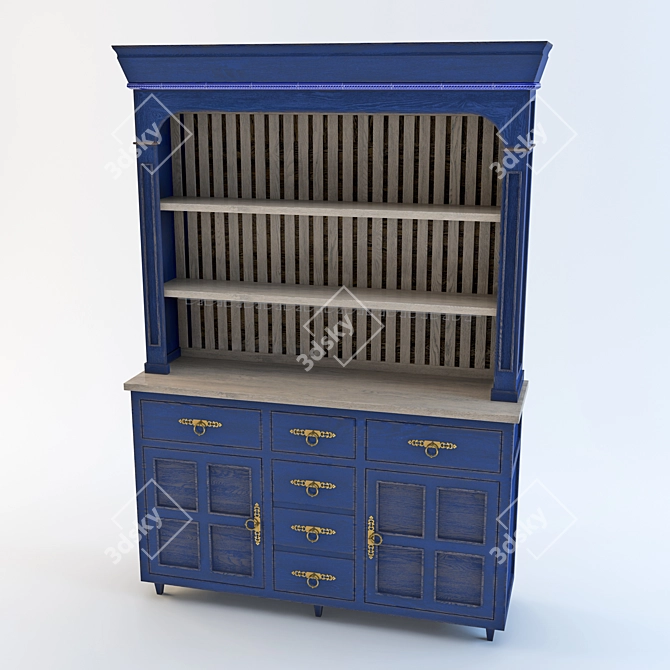 Classic Cupboard: Elegant Storage Solution 3D model image 2