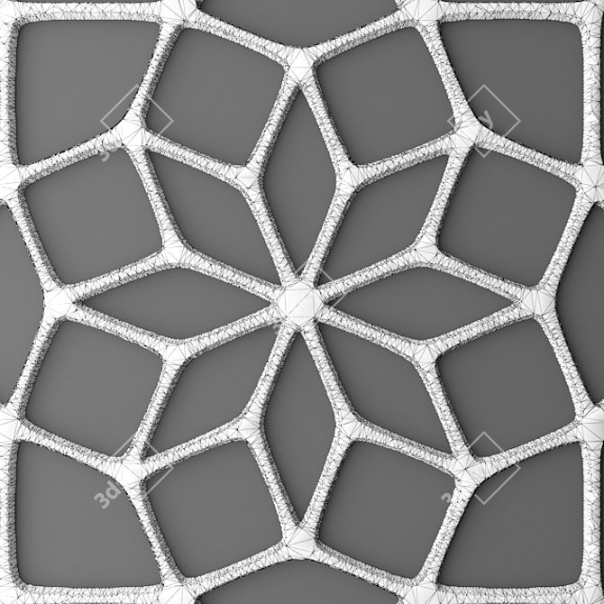 Tiling Panel Grille 3D model image 3