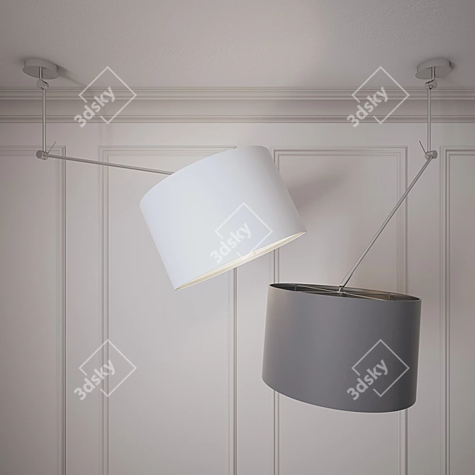 Title: Lucide Eleni Pendant Light - Stylish and Versatile 3D model image 1