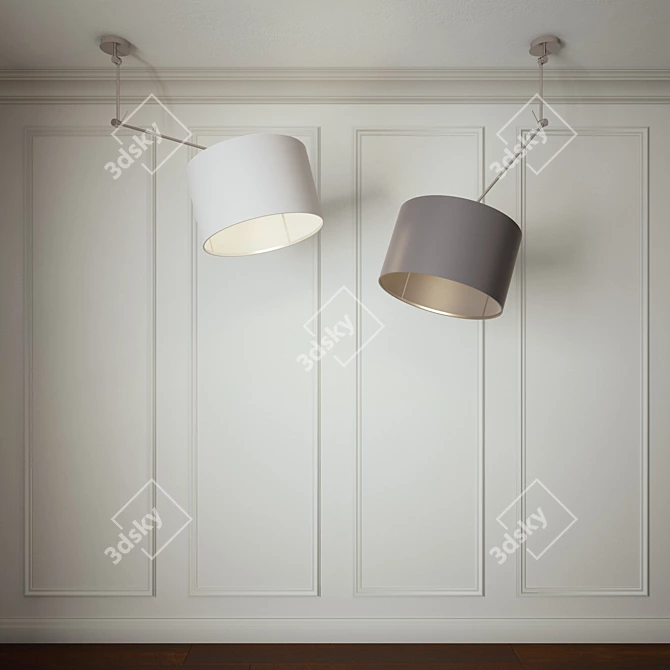 Title: Lucide Eleni Pendant Light - Stylish and Versatile 3D model image 2