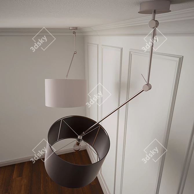 Title: Lucide Eleni Pendant Light - Stylish and Versatile 3D model image 3