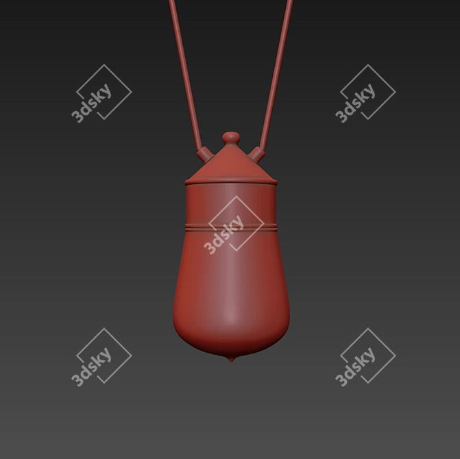 Elegant ILFANALE DROP Pendant 3D model image 3