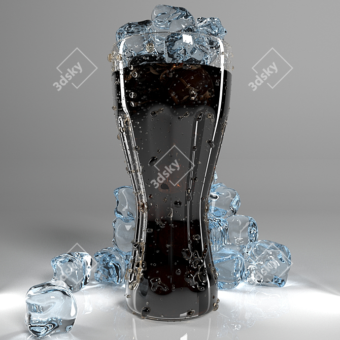 Chilled Cola Delight 3D model image 1