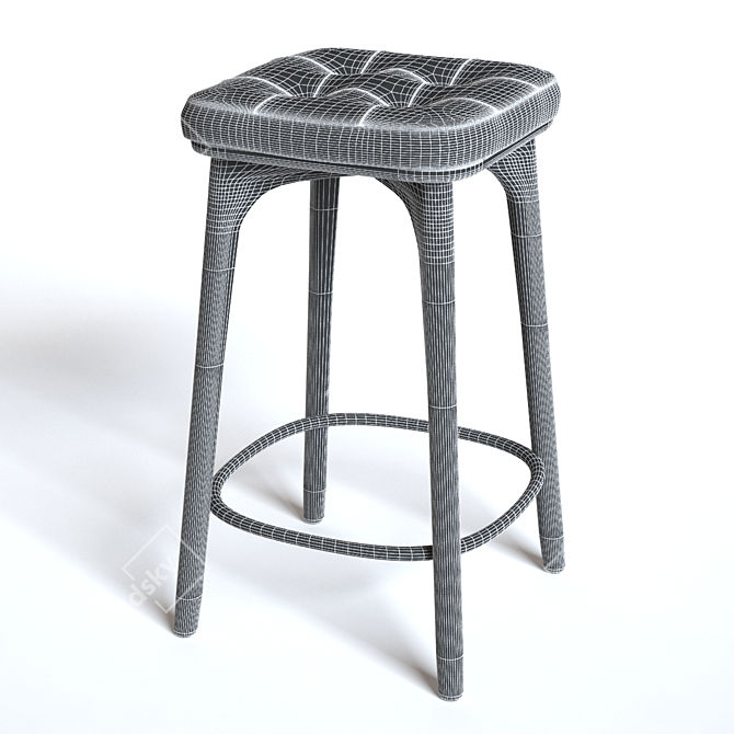 Versatile Utility Stool: H610 3D model image 3