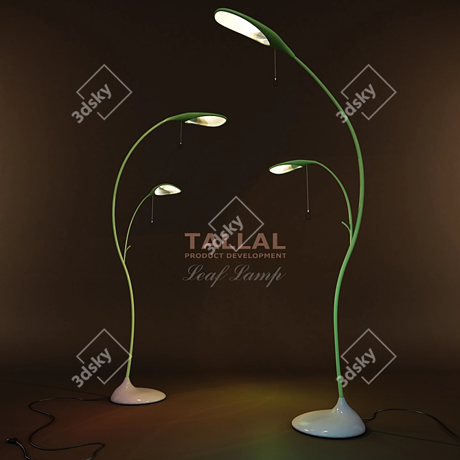 NaturaGlow Floor Lamp 3D model image 1