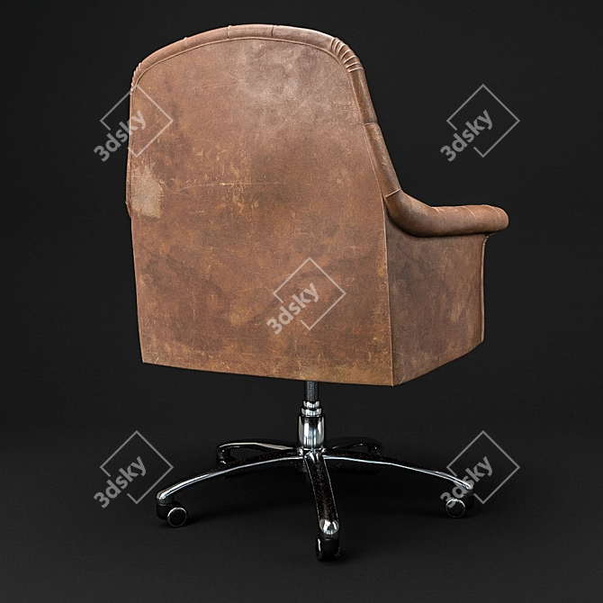 Poltrona Frau OXFORD Office Chair 3D model image 2