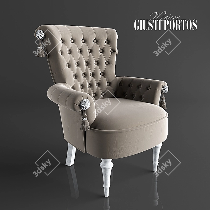 Elegant Regina Chair by GIUSTI PORTOS 3D model image 1