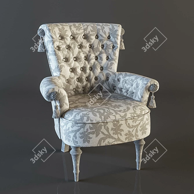 Elegant Regina Chair by GIUSTI PORTOS 3D model image 2