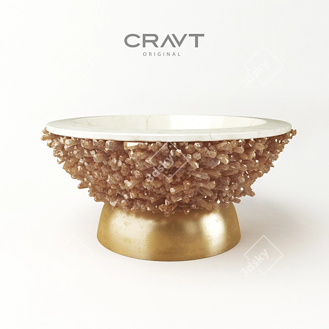 Cravt Precious Rock Bowl 3D model image 1