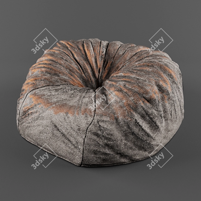 RH Luxe Faux Fur Throw 3D model image 1