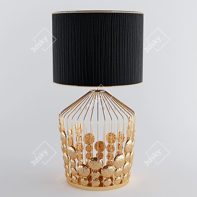 Glamorous Grapes Table Lamp 3D model image 1