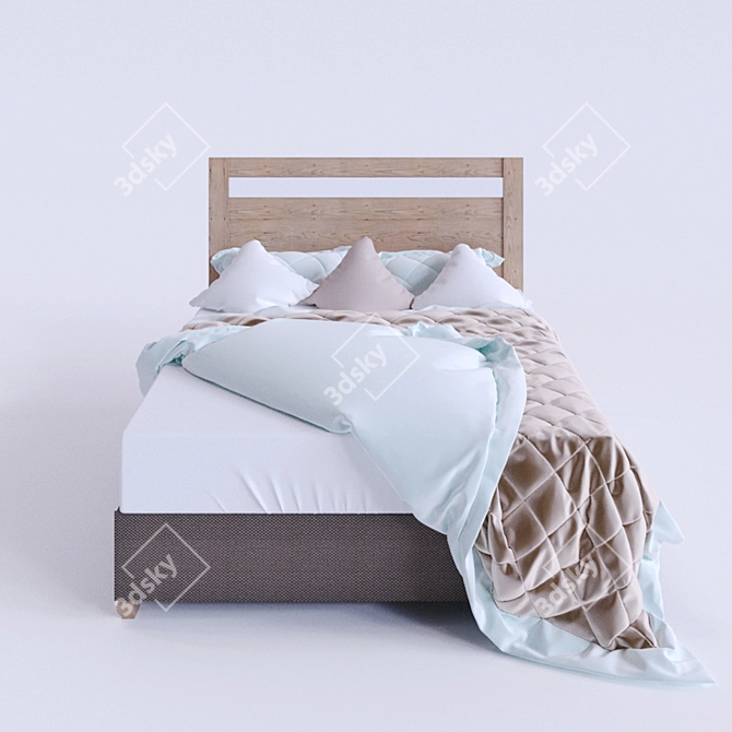 Modern Mayfair Bed: Contemporary Elegance by DREXEL 3D model image 3