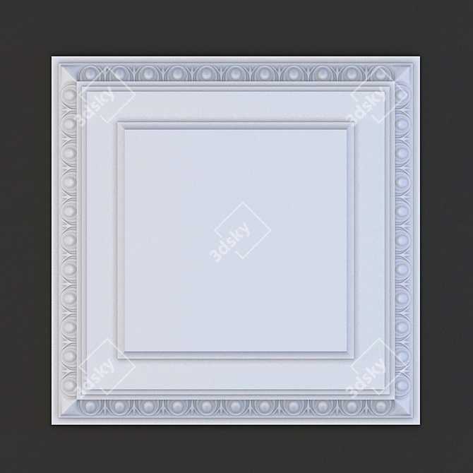 Elegant 2014 Ceiling Decoration 3D model image 1