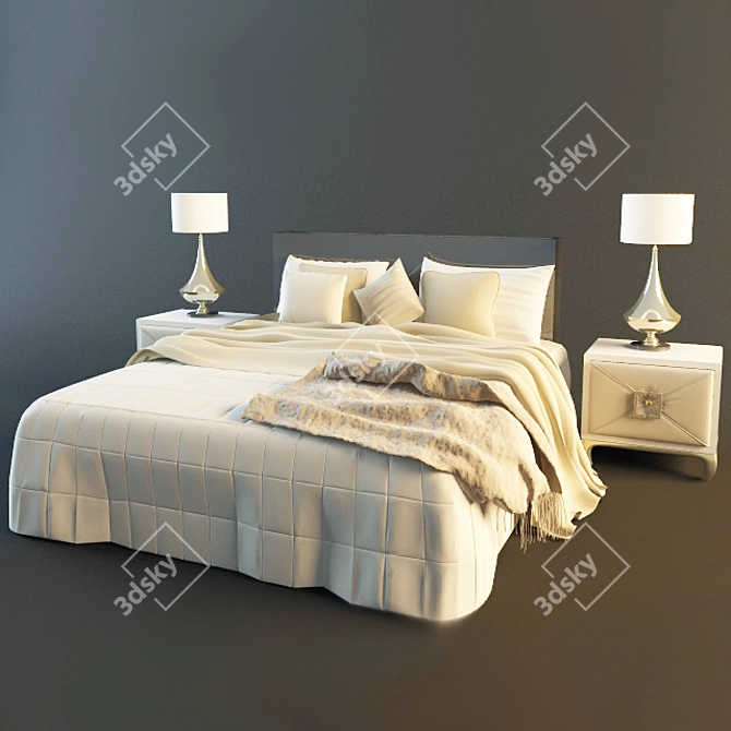 Dream Haven Bedroom Set 3D model image 1