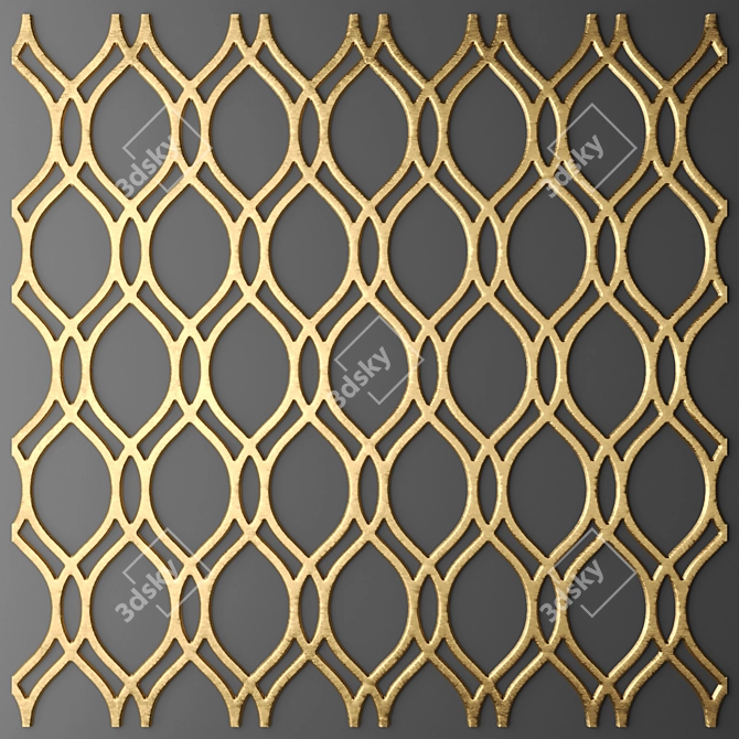 Tileable Panel & Grille 3D model image 1