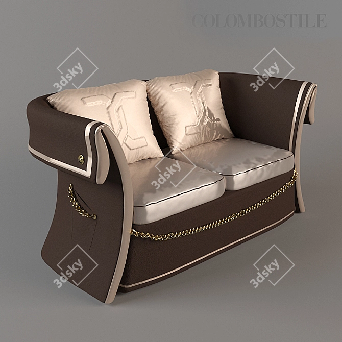 ColomboCouture Luxury Sofa 3D model image 1