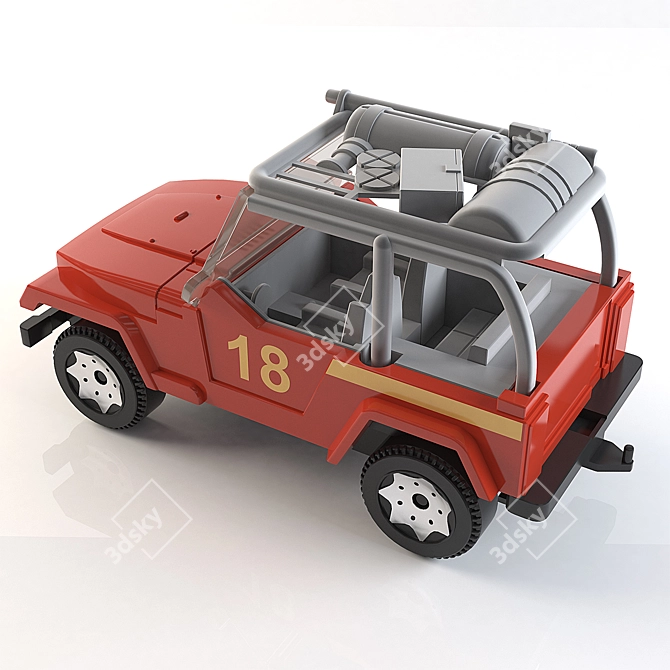 Off-Road Delight: Jeep Adventure 3D model image 2