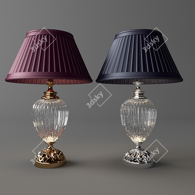 Vintage Elegance Lamp 3D model image 1