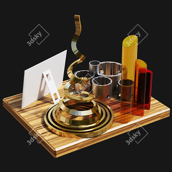 Elegant Home Decor 3D model image 1